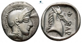 Thessaly. Pharsalos circa 480-400 BC. Hemidrachm AR