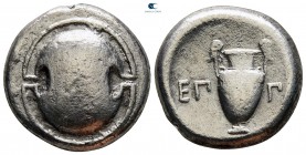 Boeotia. Thebes circa 395-338 BC. Stater AR