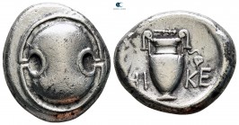 Boeotia. Thebes circa 395-338 BC. Struck circa 390-382 BC. Stater AR