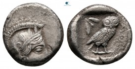 Attica. Athens circa 420-404 BC. Drachm AR