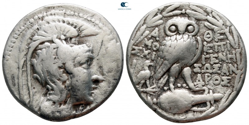 Attica. Athens circa 165-42 BC. Epigene–, Sosandros, and Moschi–, magistrates
T...