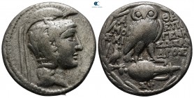 Attica. Athens circa 165-42 BC. Epigene–, Sosandros, and Moschi–, magistrates. Tetradrachm AR. New Style coinage