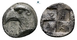 Aeolis. Herakleia ad Sipylon circa 450-400 BC. Hemiobol AR