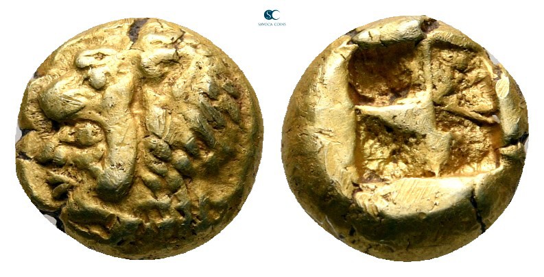 Ionia. Erythrai circa 550-500 BC. 
Hekte - 1/6 Stater EL

10 mm, 2,58 g

He...