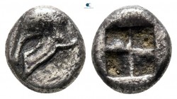 Ionia. Uncertain mint circa 500-400 BC. Obol AR