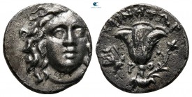 Islands off Caria. Rhodos circa 205-190 BC. Ainetor, magistrate. Drachm AR