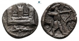 Phoenicia. Sidon circa 425-402 BC. 1/16 Shekel AR