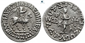 Indo-Scythian Kings of Bactria. Azes circa 58-12 BC. Tetradrachm AR