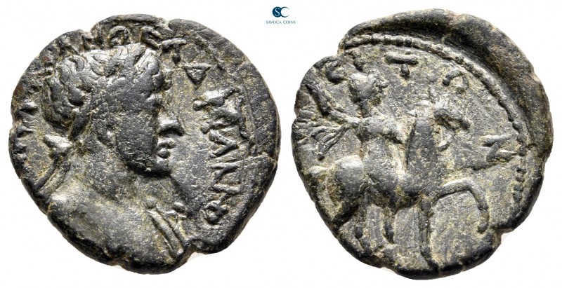 Thrace. Odessos. Hadrian AD 117-138. 
Bronze Æ

20 mm, 4,70 g

Laureate hea...