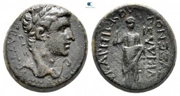 Phrygia. Eukarpeia. Augustus 27 BC-AD 14. Or Tiberius (AD 14-37). Lykidas Euxenou. Bronze Æ