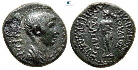 Phrygia. Eumeneia. Nero AD 54-68. Ioulios Kleon, archiereus Asias. Bronze Æ