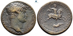 Mysia. Hadrianotherai. Hadrian AD 117-138. ΜΗΤΡΟΦΑΝΗΣ ΣΤΡΑΤΗΓΟΣ (Metrophanes, strategos). Bronze Æ