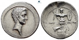 Octavian 29-27 BC. Uncertain Italian mint, possibly Rome. Denarius AR