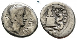 Octavian 29-28 BC. Uncertain mint in Italy. Quinarius AR