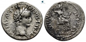 Tiberius AD 14-37. Lugdunum (Lyon). Denarius AR