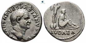 Vespasian AD 69-79. Struck AD 69-early 70. Rome. Denarius AR