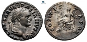 Vespasian AD 69-79. Struck AD 70. Rome. Denarius AR