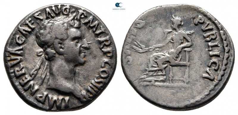 Nerva AD 96-98. Rome
Denarius AR

18 mm, 2,95 g

IMP NERVA CAES AVG P M TR ...