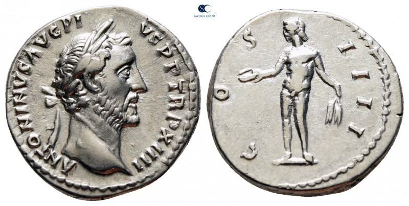 Antoninus Pius AD 138-161. Rome
Denarius AR

18 mm, 3,34 g

ANTONINVS AVG P...