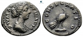 Diva Faustina II Died AD 175-176. Rome. Denarius AR