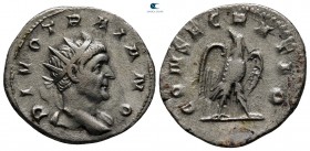 Divus Trajan AD 249-251. Commemorative issue struck under Trajan Decius. Rome. Antoninianus AR