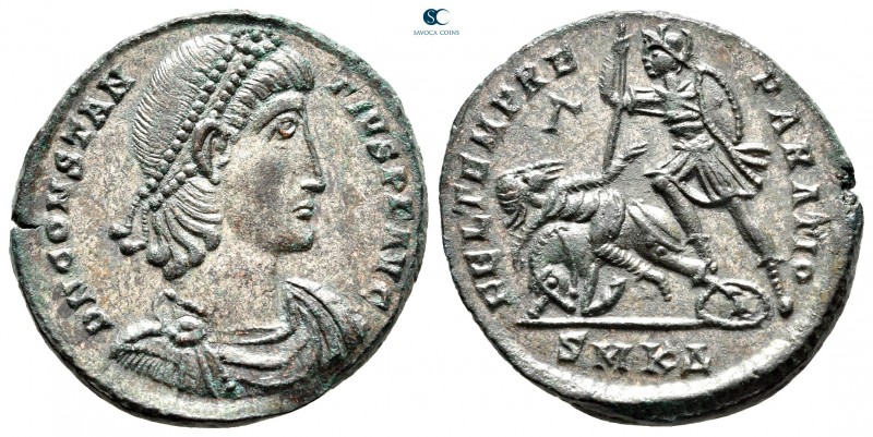 Constantinus II AD 337-340. Cyzicus
Follis Æ

25 mm, 5,81 g

D N CONSTANTIV...