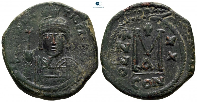 Maurice Tiberius AD 582-602. Dated RY 20 (AD 601/2). Constantinople. 1st officin...