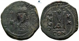 Maurice Tiberius AD 582-602. Dated RY 20 (AD 601/2). Constantinople. 1st officina. Follis Æ