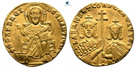 Basil I, the Macedonian AD 867-886. Constantinople. Solidus AV