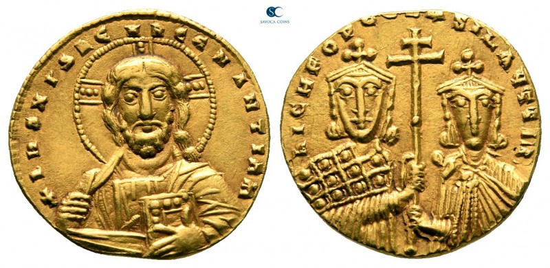 Nicephorus II Phocas, with Basil II AD 963-969. Constantinople
Histamenon Nomis...