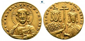 Nicephorus II Phocas, with Basil II AD 963-969. Constantinople. Histamenon Nomisma AV