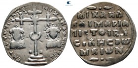 Michael VII Ducas, with Maria AD 1071-1078. Constantinople. Miliaresion AR
