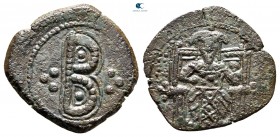AD 1222-1254. Anonymous, but period of John III Ducas-Vatatzes, emperor of Nicaea. Magnesia. Tetarteron Æ