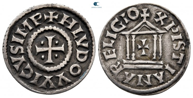 Louis 'le Pieux' (the Pious). As Emperor Louis I AD 814-840. Unspecified (Auxerr...