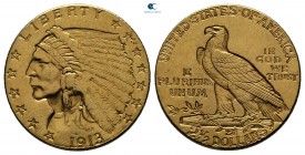 United States of America. Philadelphia.  AD 1913. 2 1/2 Dollars AV