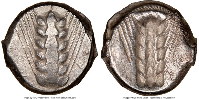 LUCANIA. Metapontum. Ca. 470-440 BC. AR stater (17mm, 7.94 gm, 12h). NGC VF 4/5 ...