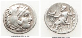 MACEDONIAN KINGDOM. Alexander III the Great (336-323 BC). AR drachm (17mm, 4.19 gm, 12h). About VF. Early posthumous issue of Sardes, ca. 323-319 BC. ...