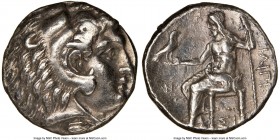 MACEDONIAN KINGDOM. Philip III Arrhidaeus (323-317 BC). AR tetradrachm (25mm, 12h). NGC Choice VF. Lifetime issue of Sidon, dated Regnal Year 13 of Ab...