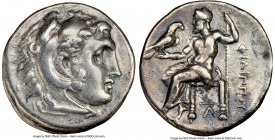 MACEDONIAN KINGDOM. Philip III Arrhidaeus (323-317 BC). AR drachm (17mm, 3h). NGC VF. Lifetime issue of Magnesia ad Maeandrum, ca. 323-319 BC. Head of...
