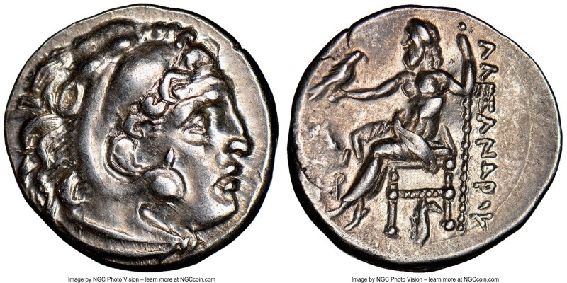 THRACIAN KINGDOM. Lysimachus (305-281 BC). AR drachm (17mm, 11h). NGC AU. Posthu...