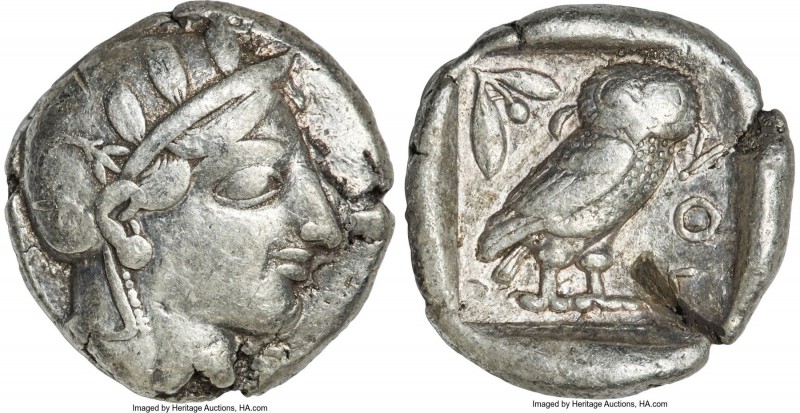 ATTICA. Athens. Ca. 440-404 BC. AR tetradrachm (26mm, 17.12 gm, 4h). Fine, test ...