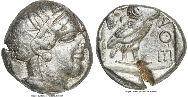 ATTICA. Athens. Ca. 440-404 BC. AR tetradrachm (24mm, 17.10 gm, 9h). VF, test cu...