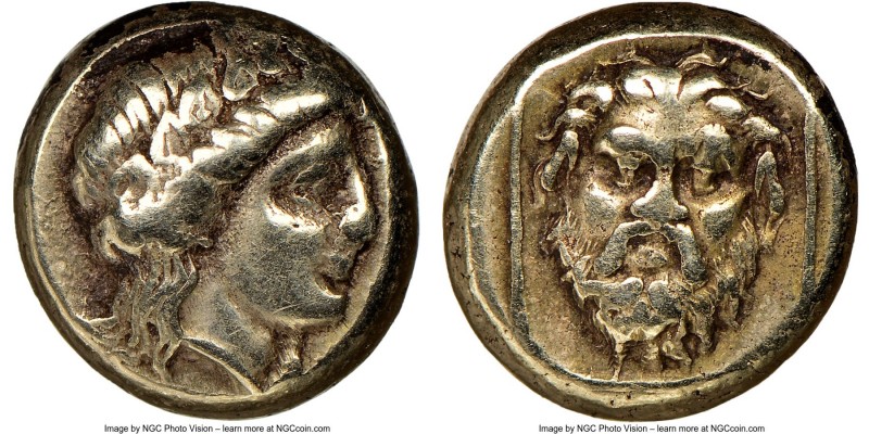 LESBOS. Mytilene. Ca. 377-326 BC. EL sixth stater or hecte (10mm, 2.56 gm, 12h)....