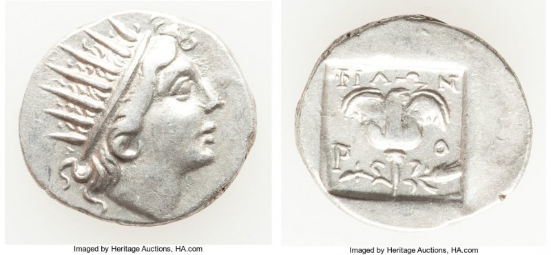 CARIAN ISLANDS. Rhodes. Ca. 88-84 BC. AR drachm (16mm, 2.52 gm, 12h). Choice VF....