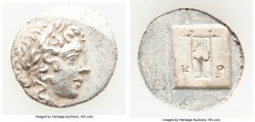 LYCIAN LEAGUE. Cragus. Ca. 48-20 BC. AR hemidrachm (16mm, 2.04 gm, 12h). Choice XF. Series 1. Laureate head of Apollo right; Λ-Y below / K-P, cithara ...