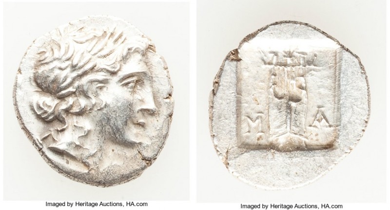 LYCIAN LEAGUE. Masicytes. Ca. 48-20 BC. AR hemidrachm (14mm, 1.86 gm, 12h). AU. ...