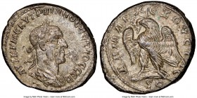 SYRIA. Antioch. Trajan Decius (AD 249-251). BI tetradrachm (28mm, 13.81 gm, 12h). NGC Choice AU 5/5 - 4/5. 2nd officina, AD 249-250. AYT K Γ MЄ KY TPA...