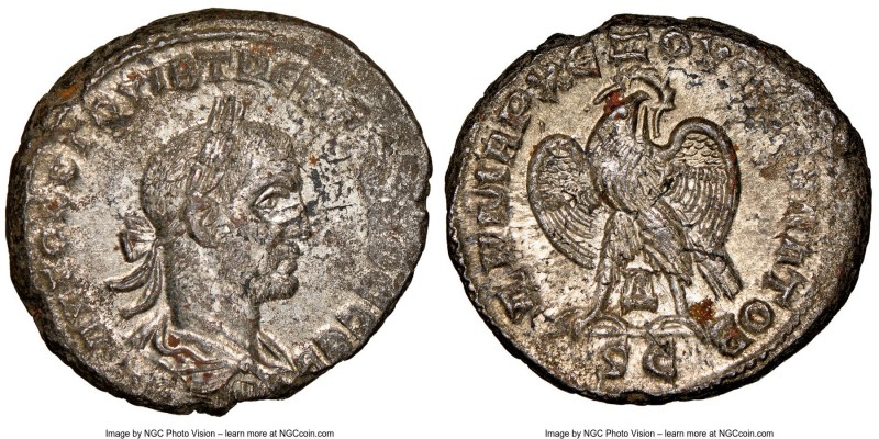 SYRIA. Antioch. Trebonianus Gallus (AD 251-253). BI tetradrachm(27mm, 7h). NGC A...