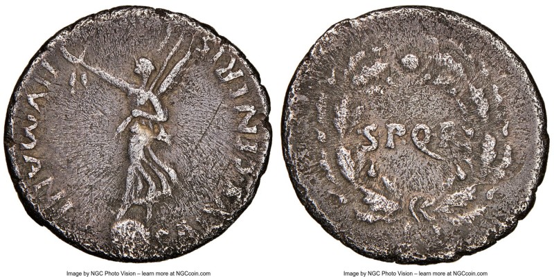 Roman Civil Wars (AD 68-69). AR denarius (18mm, 3.54 gm, 5h). NGC VF 4/5 - 2/5. ...