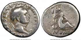 Vespasian (AD 69-79). AR denarius (19mm, 6h). NGC VG Rome, 21 December AD 69-early AD 70. IMP CAESAR VESPASIANVS AVG, laureate head of Vespasian right...
